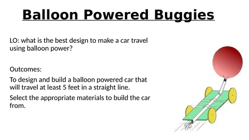 STEM Club/ STEM lessons Balloon Buggies