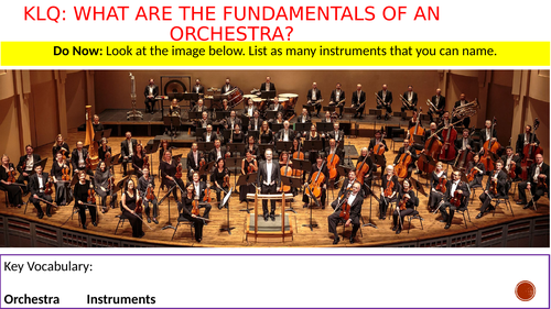 Year 7 Music - Orchestra - PPT Lessons Unit of Work