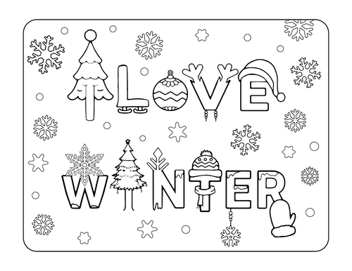 Welcome Winter Coloring sheets - Kindergarten & Preschool | Teaching ...