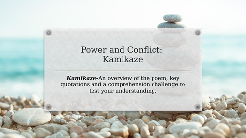 Power and Conflict: Kamikaze