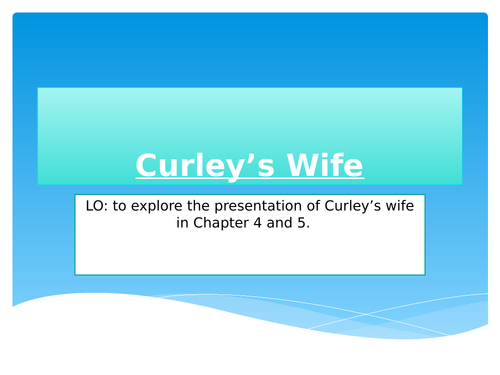 Curley's Wife Crooks