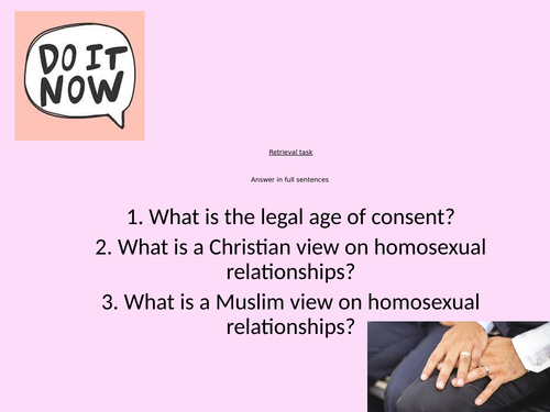 Rs Aqa A Theme A Relationships And Families Sex Outside Of Marriage Teaching Resources 2918