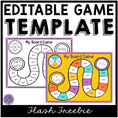 Board Game Template Editable Teaching Resources