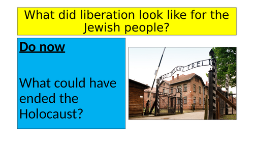 How were Jewish people liberated?