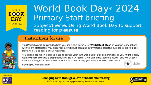 World Book Day 2024 Primary Staff Briefing | Teaching Resources