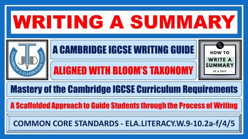 Summary Writing - PPT | Teaching Resources