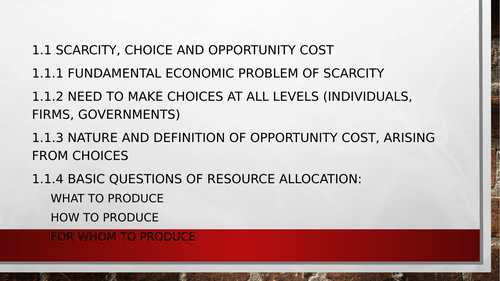 YEAR 12 ECONOMICS CAMBRIDGE PRESENTATIONS: Powerpoint notes | Teaching ...