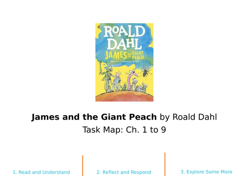 James and the Giant Peach by Roald Dahl - Task Maps | Teaching Resources