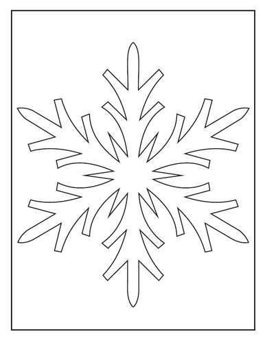 Snowflake coloring pages | Teaching Resources