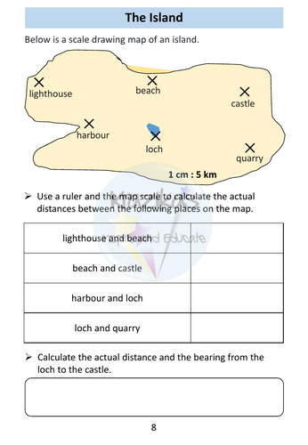 Level 1 Functional Skills Maths - Maps and Scales Workbook | Teaching ...
