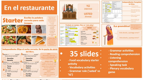 Viva 2, Module 3.3 - En el restaurante