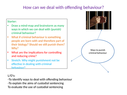 DO NOT BUY Dealing with offending behaviour: Custodial Sentencing - Forensic Psychology -  Paper 3