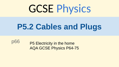 P5.2 Cables and plugs | Teaching Resources