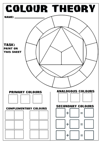 Colour Theory Powerpoint & Worksheet | Teaching Resources