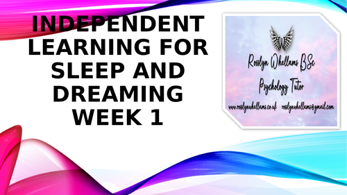 GCSE OCR Psychology Sleep and Dreaming scheme of work, teaching ...