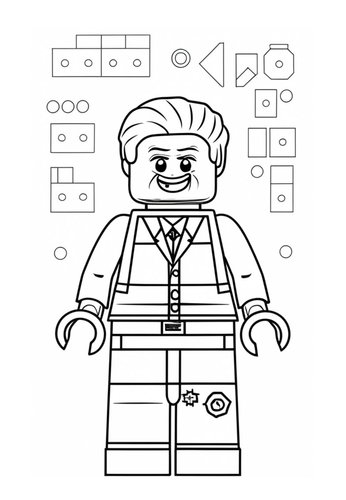 NEW 20x Lego Minifigures Display Coloring Colouring Pages Sheets for ...