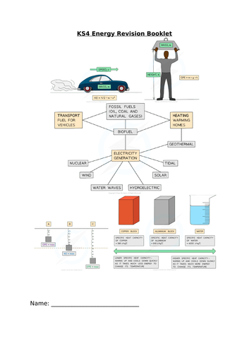 KS4 Energy Revision Booklet | Teaching Resources