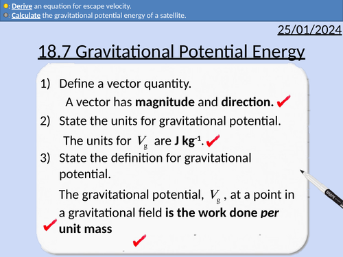 OCR A Level Physics: Gravitational Potential Energy