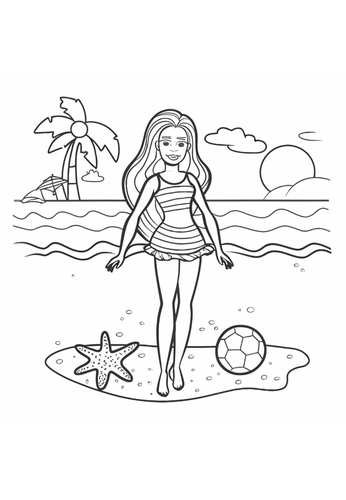 20 A4 Barbie Dolls Colouring / Coloring Sheets, Pages / Mindfulness
