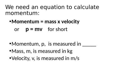 P10.4 Momentum | Teaching Resources