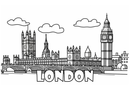 10 European Capital Cities Colouring / Coloring Sheets, Pages ...