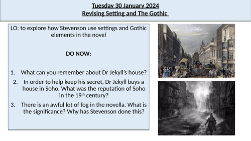 Jekyll And Hyde Exam Preparation Teaching Resources