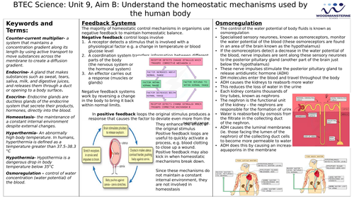 Unit 9 Aim B Knowledge Organiser