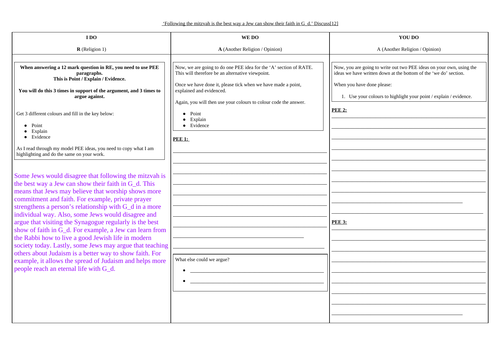 9.10 Free Will & Mitzvot (AQA B Judaism)