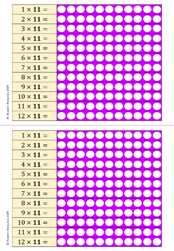 Times Tables Arrays Mat/Grids | Teaching Resources