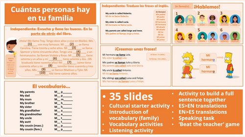 Viva 1, Module 4.1 - Cuántas personas hay en tu familia