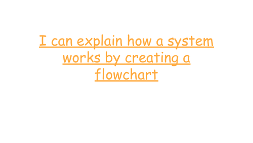I can create a flowchart | Teaching Resources