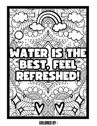 Making Healthy Choices Coloring &amp; Encouragement Sayings Relaxing ...