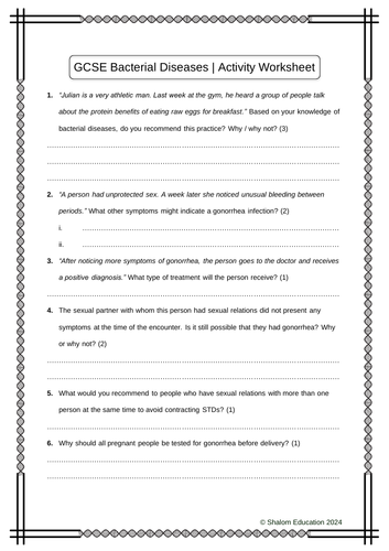 AQA GCSE Biology - Health and Disease Pack - 20 Activity Worksheets ...