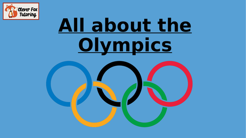 All About The Olympics. Paris Olympics 2024. Powerpoint. Lesson 