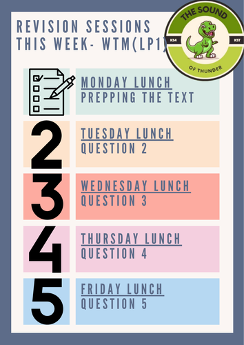 AQA English Exam Revision Posters | Teaching Resources