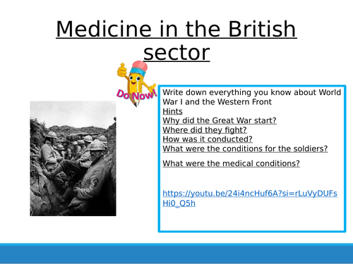 WWI Medicine - British Sector