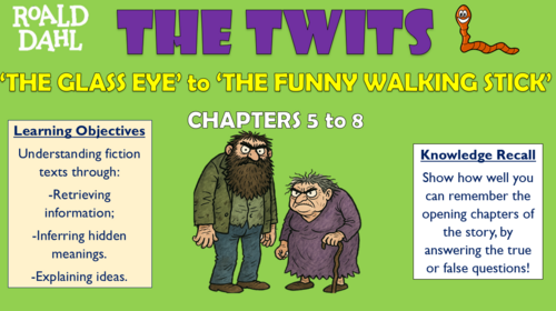 The Twits - Chapters 5 to 8 - 'The Glass Eye' to 'The Funny Walking Stick!'