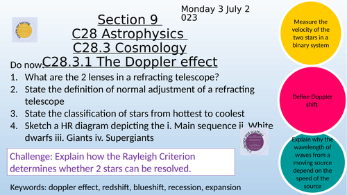 AQA A-LEVEL PHYSICS ASTROPHYSICS - FULL LESSONS | Teaching Resources