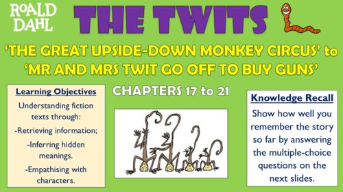 The Twits - Chapters 17 to 21 - up to the end of 'Mr and Mrs Twit Go Off to Get Guns!'