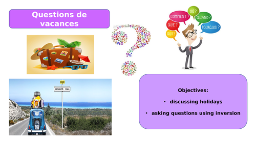 Studio 3 Rouge Module 4 Unit 1 Questions de vacances