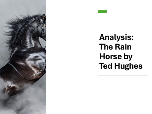 The Rain Horse by Ted Hughes Lesson Presentation