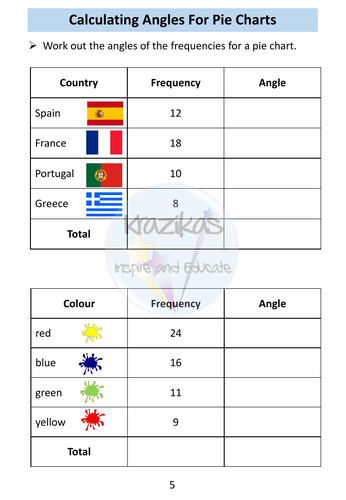 Pie Charts Workbook - Statistics - Level 1 Functional Skills Maths ...