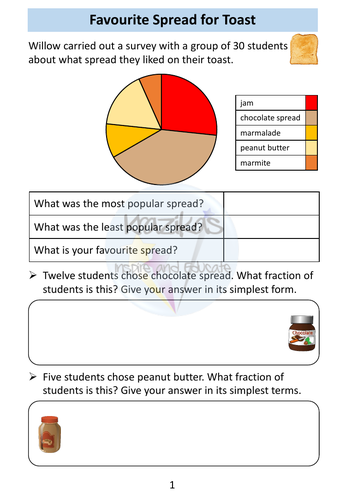 Pie Charts Workbook - Statistics - Level 1 Functional Skills Maths ...