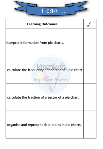Pie Charts Workbook - Statistics - Level 1 Functional Skills Maths ...