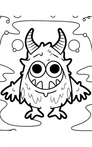 20 x Different Scary Monsters Coloring Sheets / Colouring Pages Activity - Printable A4 ...