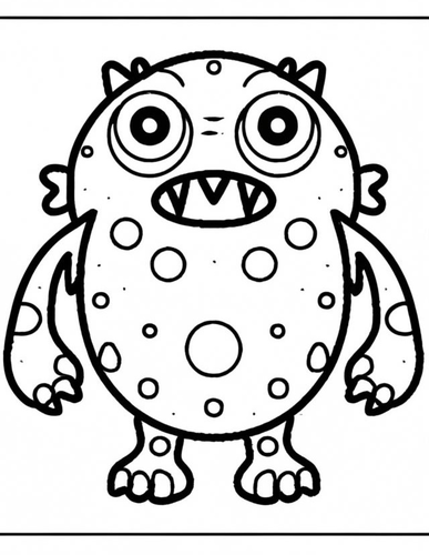 20 x Different Scary Monsters Coloring Sheets / Colouring Pages Activity - Printable A4 ...
