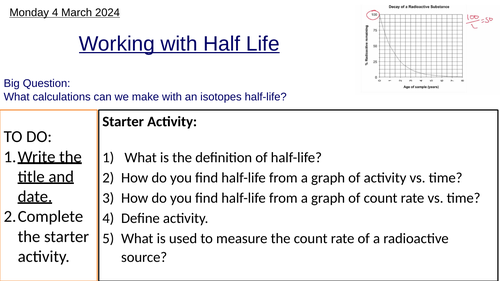 GCSE Physics Half-Life Calculations: Complete Lesson