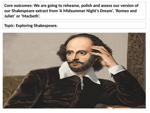 Exploring Shakespeare scheme of work. | Teaching Resources