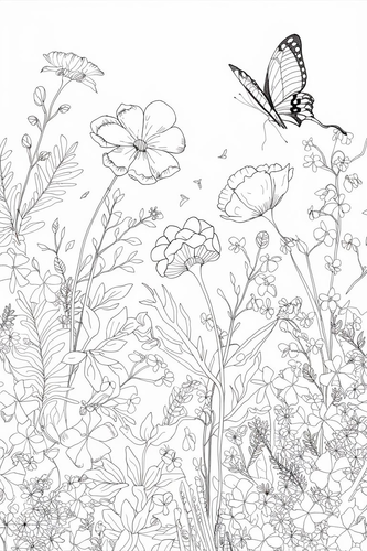 21 Different Flowers and Plants Coloring Sheets, Colouring Pages Activity - Printable A4 ...