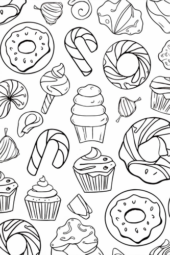 20 Willy Wonka Chocolate Candy Coloring Sheets, Colouring Pages Roald